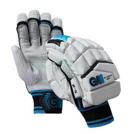 Gunn & Moore GM Cricket Batting Gloves, Ben Stokes Diamond, 606, Black/Blue. Youth Right Handed, 1 Pair, 51942315