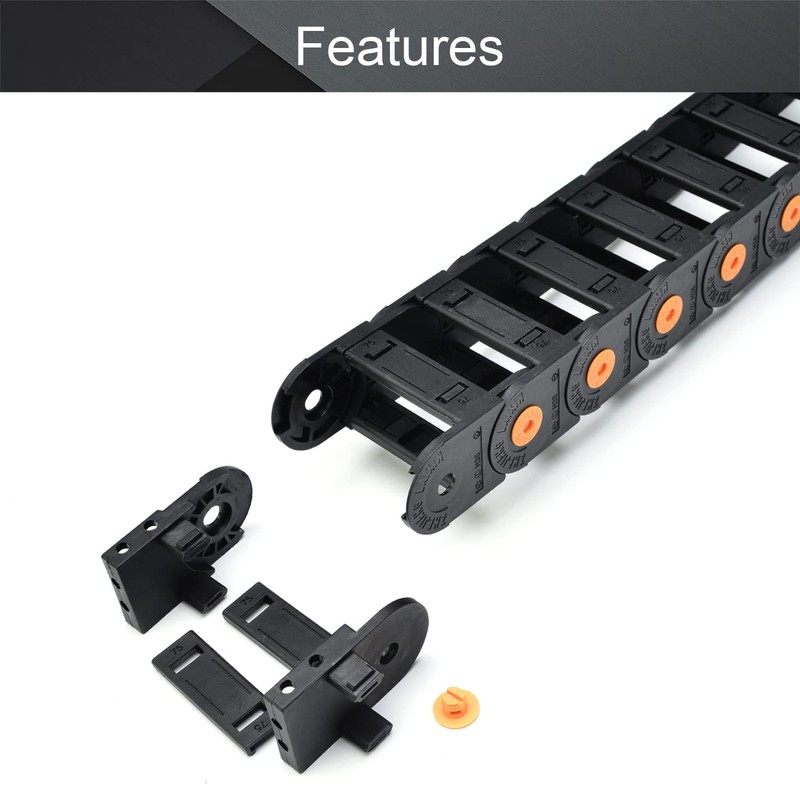 Fielect Drag Chain Cable Carrier Open Type with End Connectors