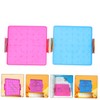 CORHAD Boys and Girls Learning 2pcs Geoboard Rubber Bands Plastic