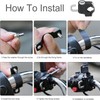 2 Pcs Motorcycle Helmet Lock and Accessories for 22-28mm Handlebar