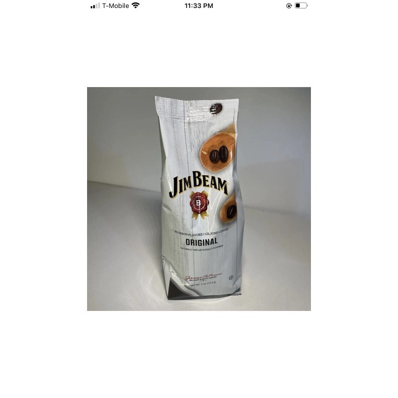 Jim Beam Original Bourbon Flavored Ground Coffee:4oz/113gm.ShipN24Hours-Arabic