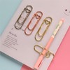 Zrwcvxy 15 Pack Metal Pen Clips Paperclip Pen Holders for