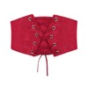 JASGOOD Women Elastic Wide Waist Belt Lace-up Tied Waspie Corset