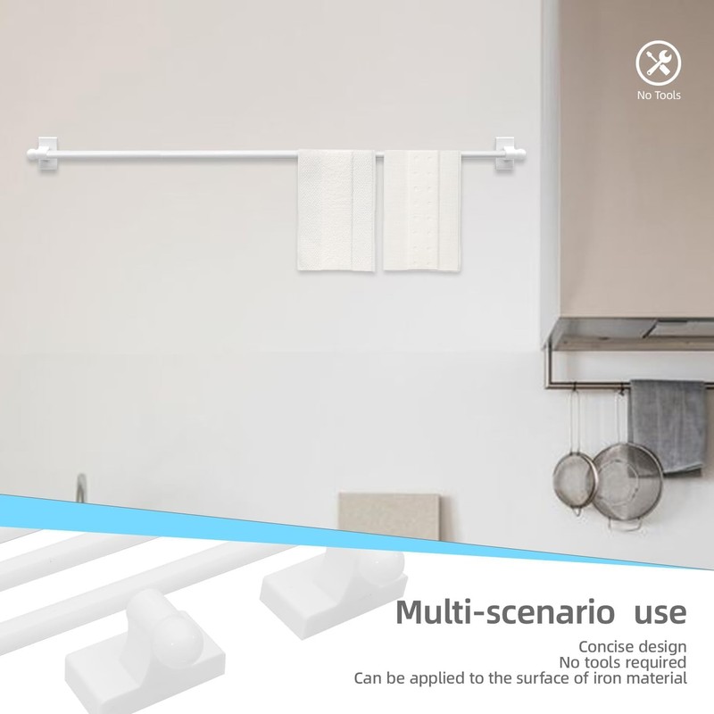 Multi-Use Adjustable Magnetic Curtain Rods for Doors, Windows, Tool Boxes,
