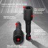 Casenly Pack of 8 M4-M16 Tap Socket Adapter, 1/4 Inch