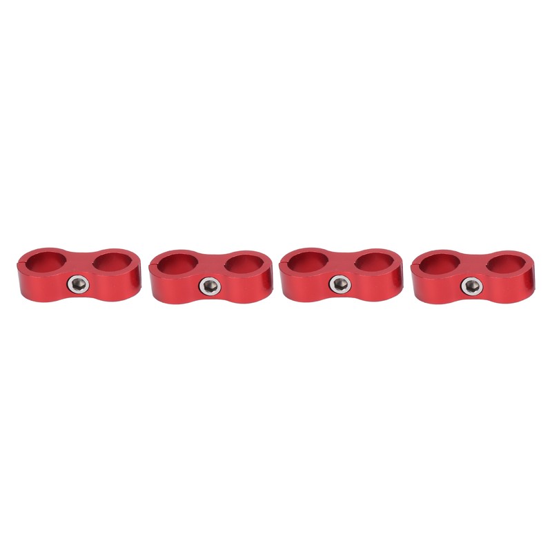 4PCS Hose Separator AN8 Automobile Oil Pipes Fixing Adapter Aluminum