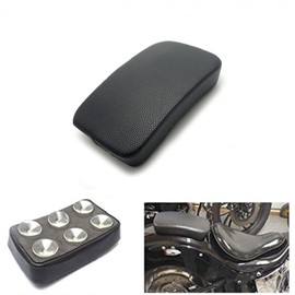 Anzene Rectangular Pillion Passenger Pad Seat 6 Suction Cup For Custom Chopper