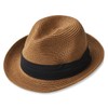 EdgeCity Men’s Straw Hat, Foldable, Large Size. -