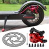 140mm Brake Disc Caliper Kit 6‑Hole Aluminum Alloy Wear Resistance