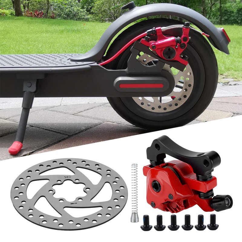 140mm Brake Disc Caliper Kit 6‑Hole Aluminum Alloy Wear Resistance