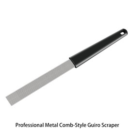 EASTROCK Guiro Scraper Latin Percussion Comb-Style Scraper 12 Inch Professional Scraper Replacement for Various Percussion Instruments