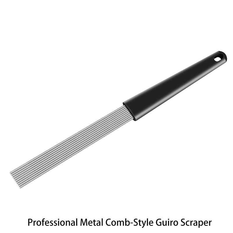 EASTROCK Guiro Scraper Latin Percussion Comb-Style Scraper 12 Inch Professional