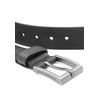 Red Bridge Men's Genuine Leather Belt Scratched Honeycomb, black