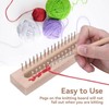 Beufee Wooden Knitting Loom with Elbow Crochet Hook Rectangular Hand