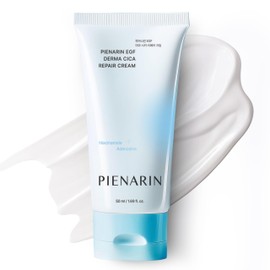 PIENARIN EGF Derma Cica Repair Cream, EGF Facial Moisturizer for Sensitive Skin, Redness & Barrier Repair | Korean Facial Moisturizer for Dry, Irritated Skin (1.69oz / 50ml)