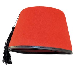 Novelty Giant Adult Red Dr. Who Turkish Shriner Fez Felt Costume Hat