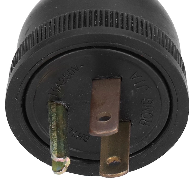 3Pcs American 3 Pole Plugs Compact Plastic Anti Loose Portable