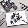 Geyoga 72 Pcs Professional Charcoal Pencils Bulk Soft Medium Hard