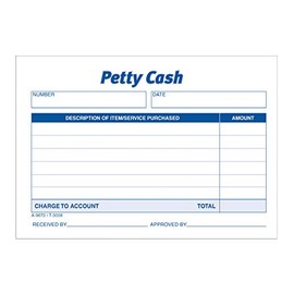 TOPS 3008 Received of Petty Cash Slips, 3 1/2 x 5, 50 per Pad (Pack of 12 Pads)