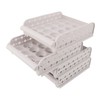 4PCS Egg Container for Refrigerator PP Stackable Shockproof Egg Drawer