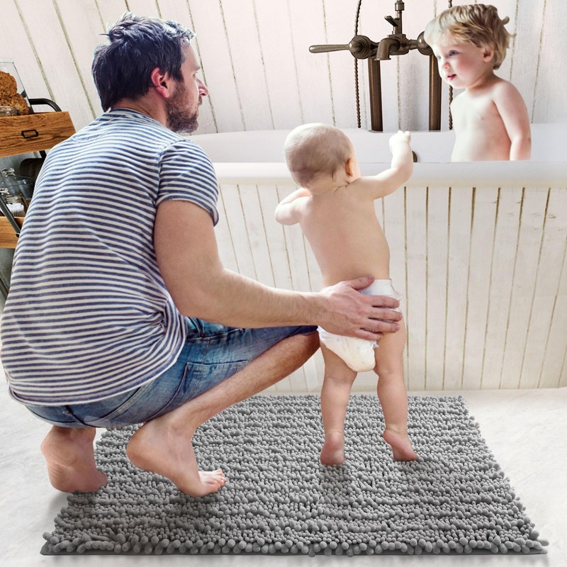 DEXI Bath Mat 40 x 60 cm, Non slip Bathroom