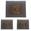 Generic Disabled Badge Holder Wallet - Brown PU Leather -