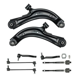 KAC Front Lower Control Arm Kit Fit for Nissan NV200 2013-2019, for Nissan Sentra 2013-2019 Suspension Kit Replacement Control Arms with Sway Bar Tie Rod