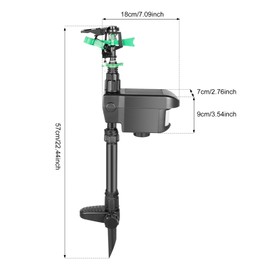 Solar Motion Sensor Sprinkler Motion Activated Sprinkler Automatic Sprinklers for Gardens, Orchards, Lawns, Farmlands, Landscaped Areas