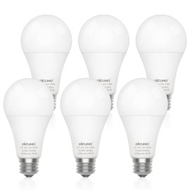 DiCUNO E27 LED Bulb 15 W, Replaces 100 W Incandescent Bulb, Warm White 2700 K, 1350 LM, E27 A65 Edison Bulb, CRI90, No Strobe Effect, Non-Dimmable, Bulb Shape with E27 Socket for Home Use, Set of 6