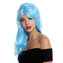 WIG ME UP - GFW2247-T2513B Women's Wig Long Slightly Wavy Parted Light Blue
