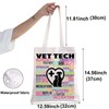 BWWKTOP Vet Tech Tote Bag Veterinarian Gifts Veterinarian Shoulder Bag