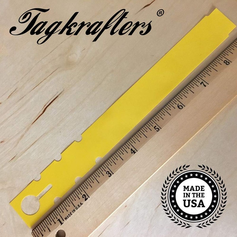 TAGKRAFTERS 9" x 1" Yellow - 500 Pcs - Plastic