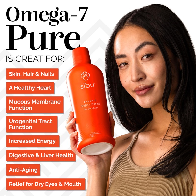 sibu Omega-7 Pure, 100% Pure Sea Buckthorn Juice (32 oz)