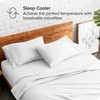 Pure Eco 100% Microfiber Pillow Cases Standard Size Set of