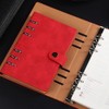 A5 / A6 Leather Notebook, 6 Ring Binder Cover Refillable