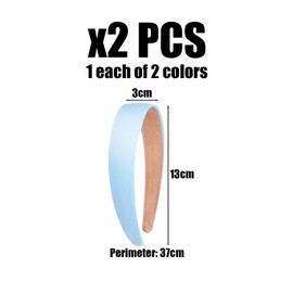 Pack of 2 Headbands, Women's Hair Bands, Face Wash Headbands, Simple and Fashionable Hair Bands, Hair Styling Hair Accessories, Hair Accessories