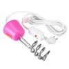 Electric Floating Immersion Water Heater Boiler with Digital Thermometer Pink