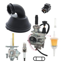 13200-40B00 LT 80 Carburetor Replacement for Suzuki Quadsport 80 LT80 1987 1988 1889 1990 1991-2006 2x4 13200-40B10 Carb with Intake Manifold Fuel Filter