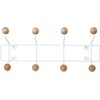 Leitmotiv Kugel Wandgarderobe Balls Holz 8 Haken