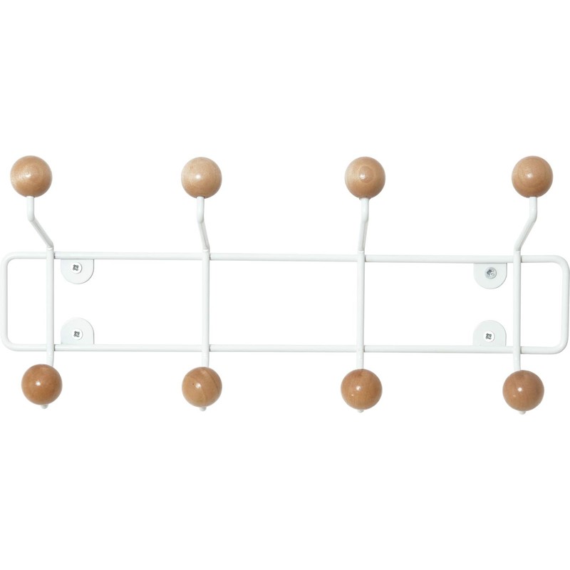 Leitmotiv Kugel Wandgarderobe Balls Holz 8 Haken