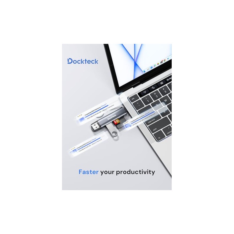 dockteck Lector de Tarjetas SD, 5G Super Speed ​​USB3.0, 3