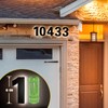 6 Inch Backlit House Numbers for Outside, Stainless Steel, LED
