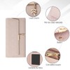 Cartera de mujer de cuero compacta con bloqueo rfid, Billetera