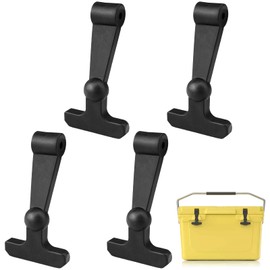 YIBEICO 4 PCS Replacement Cooler Latch for YETI RTIC, Durable Rubber T-Latch Quick Install Cooler Latch Upgrade