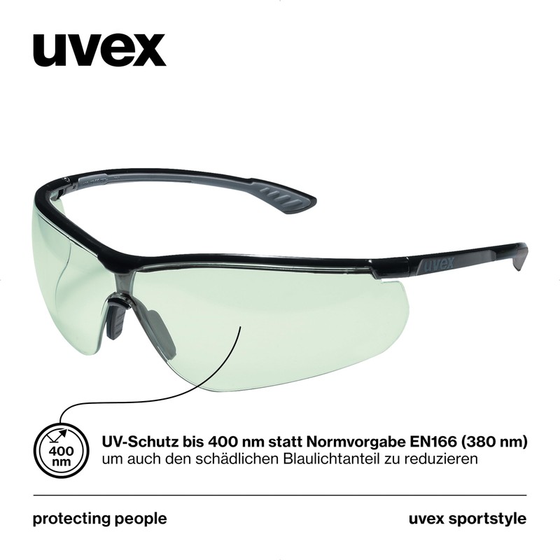 Uvex Sportstyle Variomatic Temple Glasses – Self-tinting Lens – UV400