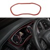 Korlot Red Carbon Fiber Dash Panel Trim Dashboard Cover Frame