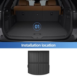 SMABEE Cargo Liner for 2025 2026 Mazda CX-70 & CX70 PHEV All Weather Cargo Mat Trunk Mat Accessories TPE Car Interior Black