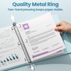 SUNEE 3 Ring Binder 1.5 Inch 2 Pack, Clear View