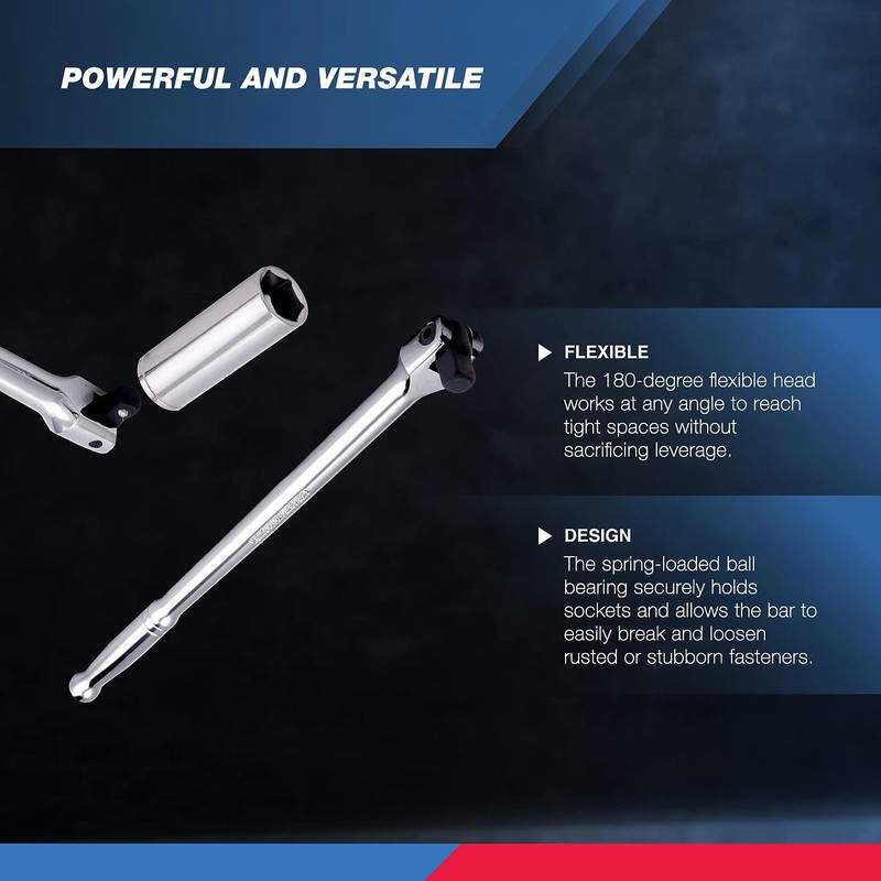 Neiko 00200A 1/2" Drive Extension Breaker Bar | 15" Length
