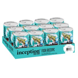 Inception® Wet Dog Food Fish Recipe – Complete and Balanced Dog Food – Legume Free Meat First Wet Dog Food – 12/13oz case